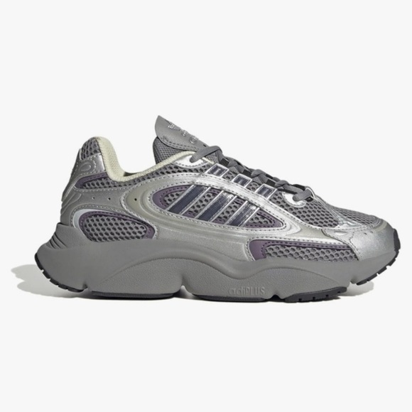 adidas Shoes - Adidas Ozmillen Sneakers Women’s 6.5 Gray Purple Y2K Chunky Dad Shoes NWT